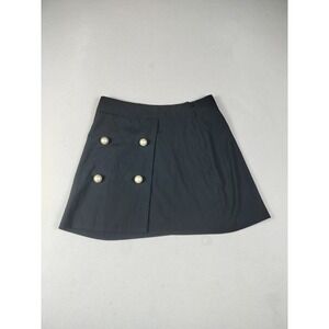 ZARA Skirt Women's‎ Large Black  Faux Pearls Professional Career Corpcore Casual
